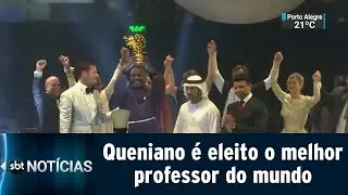Queniano &eacute; eleito o melhor professor do mundo e leva pr&ecirc;mio milion&aacute;rio | SBT Not&iacute;cias (25/03/19)
