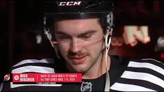 NJ DEVILS vs DETROIT RED WINGS POST GAME SCRUM, 3 STARS & NICO HISCHIER INTERVIEW #NJDevils