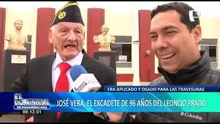 José Vera: excadete de 96 años desfiló durante aniversario del Colegio Militar Leoncio Prado