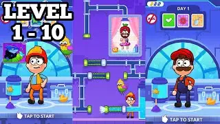 Flow Legends: Pipe Games | Level 1 - 10 | Flow Legends Gameplay FHD