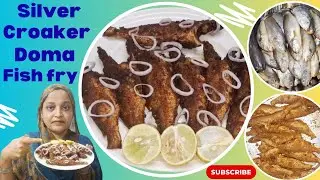 Dhomi fish fry | How to make silver croaker fish fry recipe | masaledar doma fish fry recipe 