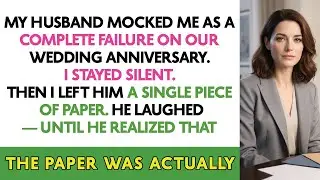 My Husband Mocked Me As A Complete Failure On Our Wedding Anniversary. I Stayed Silent. Then I...