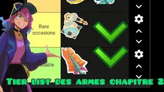 Mo.co [FR] Tier list des armes : Chapitre 2