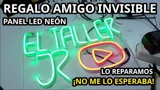 Regalo Amigo Invisible  Lo Reparo. Cartel Luminoso Tira LED Ne&oacute;n. 511