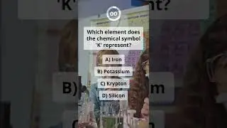 Which element does the chemical symbol K represent? #shorts  #quiz  #funfacts #facts