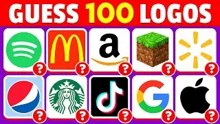 Угадай логотип за 3 секунды | 100 известных логотипов | Викторина по логотипам 2023