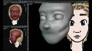 Blender Sculpting Timelapse - OC L1