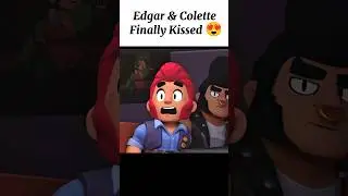 Edgar & Colette Finally Kissed 😍 |Brawlstars #brawlstars #shorts #viralshorts  #animation