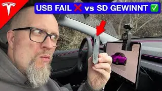 Tesla W&auml;chtermodus im Winter: USB Stick versagt | SD Karte rettet deine Aufnahmen! ❄️🚗
