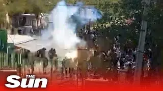 Iranian security forces disperse protest with tear gas