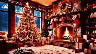 New Year 2026 | Ultra Cozy Christmas Living Room 🎄 Fireplace, Piano & Magical Holiday Ambience | 4K