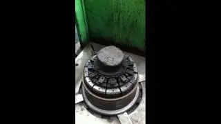 Steel wheel rim welding flaring and roll forming machine