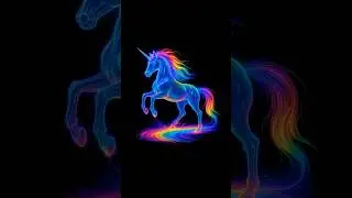 🐎 Majestic Hologram Horse in Powerful Motion! | Stunning 3D Animation Short