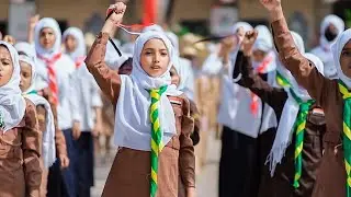 انشودة | وحدة اليمن | مع صوت وعرض طالبات مدرسة نعمة رسام المهيب ♥️