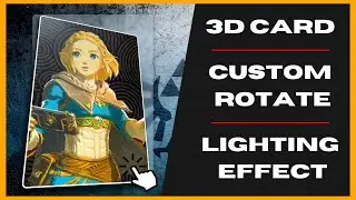 CSS & JS | Create An Amazing 3D Card Animation With Light Reflexion