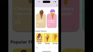 IceCream App UI in Flutter - Devhubspot #shorts