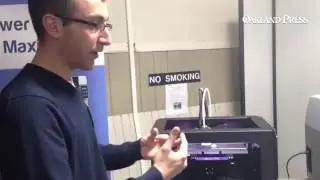 Jordan Cohen of DASI Solutions in Pontiac explains a 3D printer they offer.