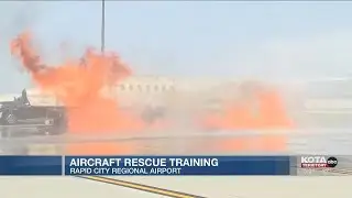 Rapid City Fire Department conducts aircraft rescue training