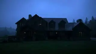 Soothing Rainstorm Sounds at a Cozy Cabin for Sleep and Mental Relaxation
