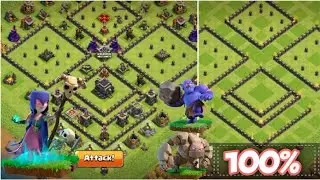 THREE STAR ⭐⭐⭐ Popular TH9 ISLAND Base😎 WITCH SLAP😎 with LOW HEROES