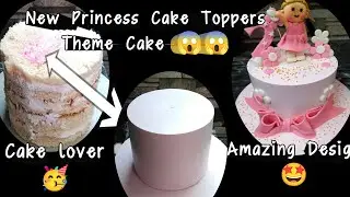 New Princess Cake Toppers Theme Cake 🤩 Amazing design 😱 make by pineapple cake#cake #viralvideo 🤩