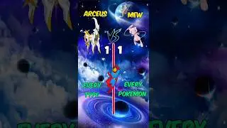 Arceus VS Mew 🤔 Who is more strongest 💪 #shorts #arceus #vs #mew #pokemon