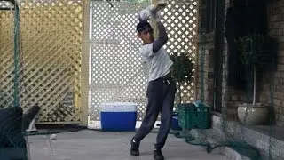 Cricket Batting Practice during lockdown by 11 years old, using paceman bowling machine, 21July 2021