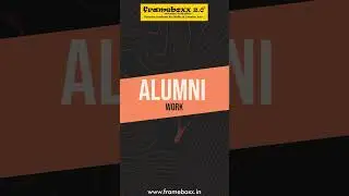 #Alumnistudents #studentwork  #frameboxxvadodara