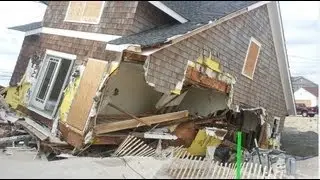 Hurricane Sandy Damage - Walking Through Mantoloking, New Jersey