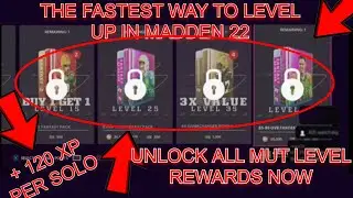 FASTEST WAY TO LEVEL UP IN MADDEN 22! XP GLITCH IN MADDEN 22! REACH MAX MUT LEVEL NOW IN 5 HOURS!