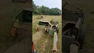 Old school hay #tractor #farm #oldschool