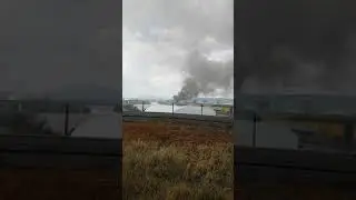 Fire in border swith and germany