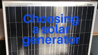 How to choose a solar generator