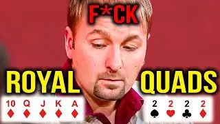 100 Minutes Poker MADNESS Royal Flush, BRUTAL Bad Beats, Blow Ups and MORE