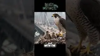 Urban Falcon  Nature's Hunter Thrives in the Concrete Jungle! #wildlife #animals #nature #shorts