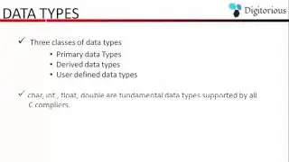 Data types in C
