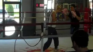Pro Female Boxer at the Hybrid Training Center