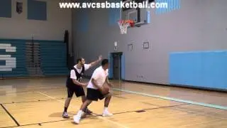 Dribble and Hop Post Move (Right Side w Defense) for Youth Basketball