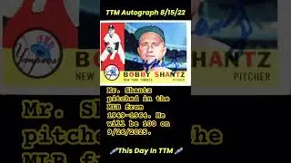 1952 AL MVP &ldquo;Little Lefty&rdquo; Bobby Shantz!⚾️THIS DAY IN TTM🖊️8/15/22