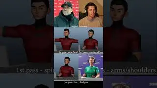 Layered 3D animation approach in Autodesk Maya