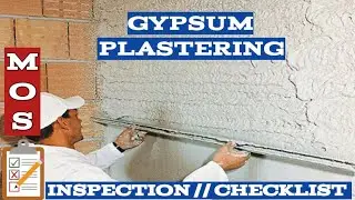 GYPSUM PLASTER CHECKLIST II Gypsum Plastering Inspection II Process of Gypsum Plastering II Gypsum