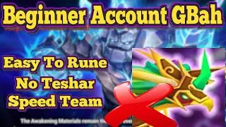 No Teshar Beginner Account Easy To Rune Speed Giants Team! - Summoners War