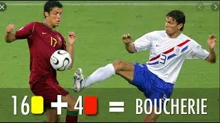 Match de l&eacute;gende : Pays Bas - Portugal (16 cartons jaunes / 4 cartons rouges) coupe du monde 2006