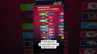 Predicting the chiefs 2025 record #nflplayer #football #chiefs