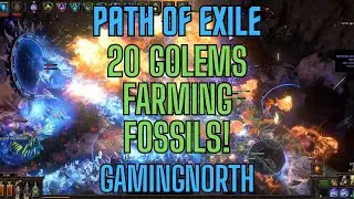 Path of Exile - 20 Golems In DELVE Gameplay - Farming Fossils - 3.26 - Part 3