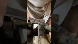 Blacksmith Iron piece with making sickle short #shortsfeed #shots #shorts #short #shortvideo #shot