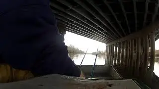 Des Plaines River winter channel catfishing