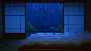 Traditional Ryokan Rain Sounds | Japanese Zen Sleep Music | Shoji Screen Ambiance