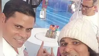 Tata Mumbai marathon 2026 bib collection  With Ex International Runners Santosh patel National camp 