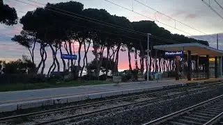 Treni di fine Gennaio alla stazione di Pineto-Atri